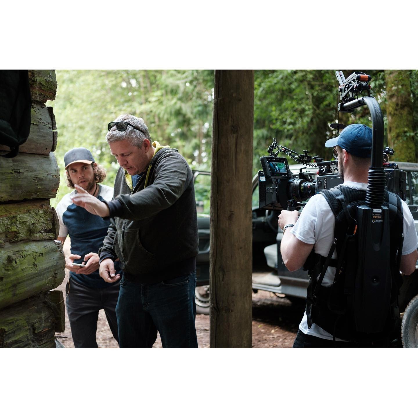 Hunter&rsquo;s Cabin is still killing it on the festival circuit. Another award in the bag, this time from @crypticonseattle. Congrats to @nceevanheerden and everyone involved! This shot is director Ncee blocking the shot with actor @jedigoodacre and