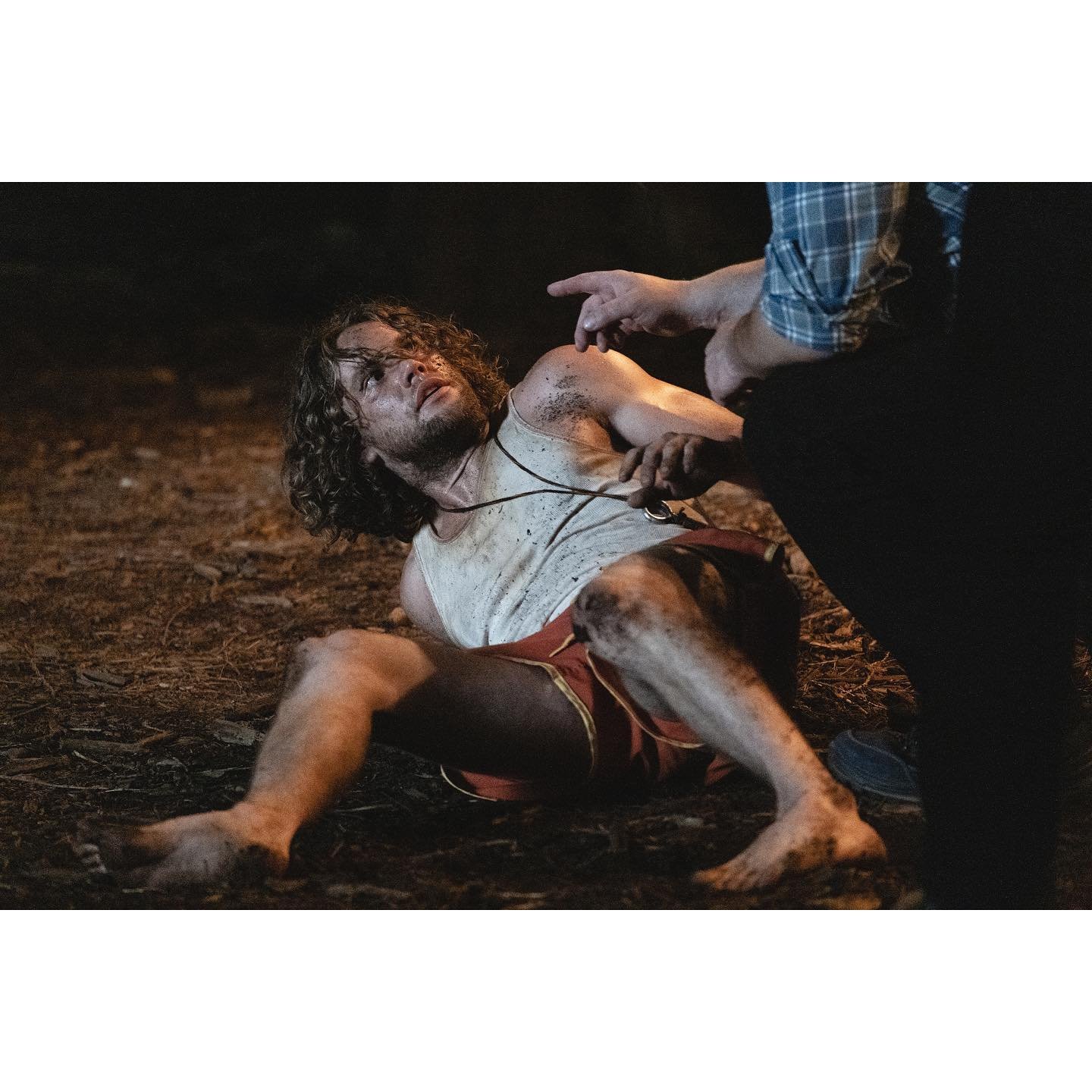 More awards for Hunter&rsquo;s Cabin! This time the Golden Stake Award from @shockfesthorrorfactory. 
 Here&rsquo;s @jedigoodacre being given a difficult choice by @tobyhargrave.

Film IG: @hunterscabin_rm
Director: @nceevanheerden
Producer: Victoria