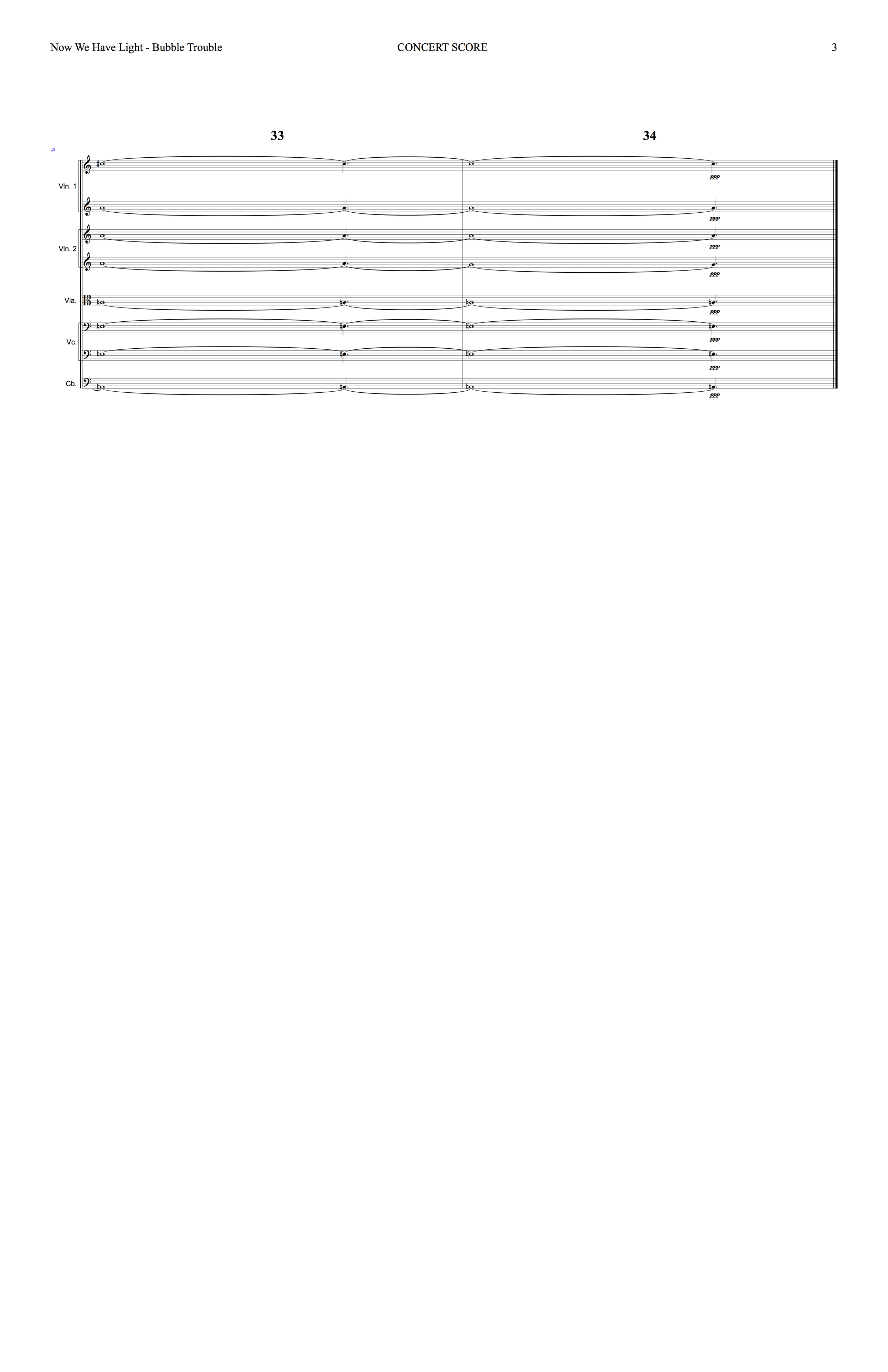 Sanguine Hum - 'Bubble Trouble' - string arrangement page 3