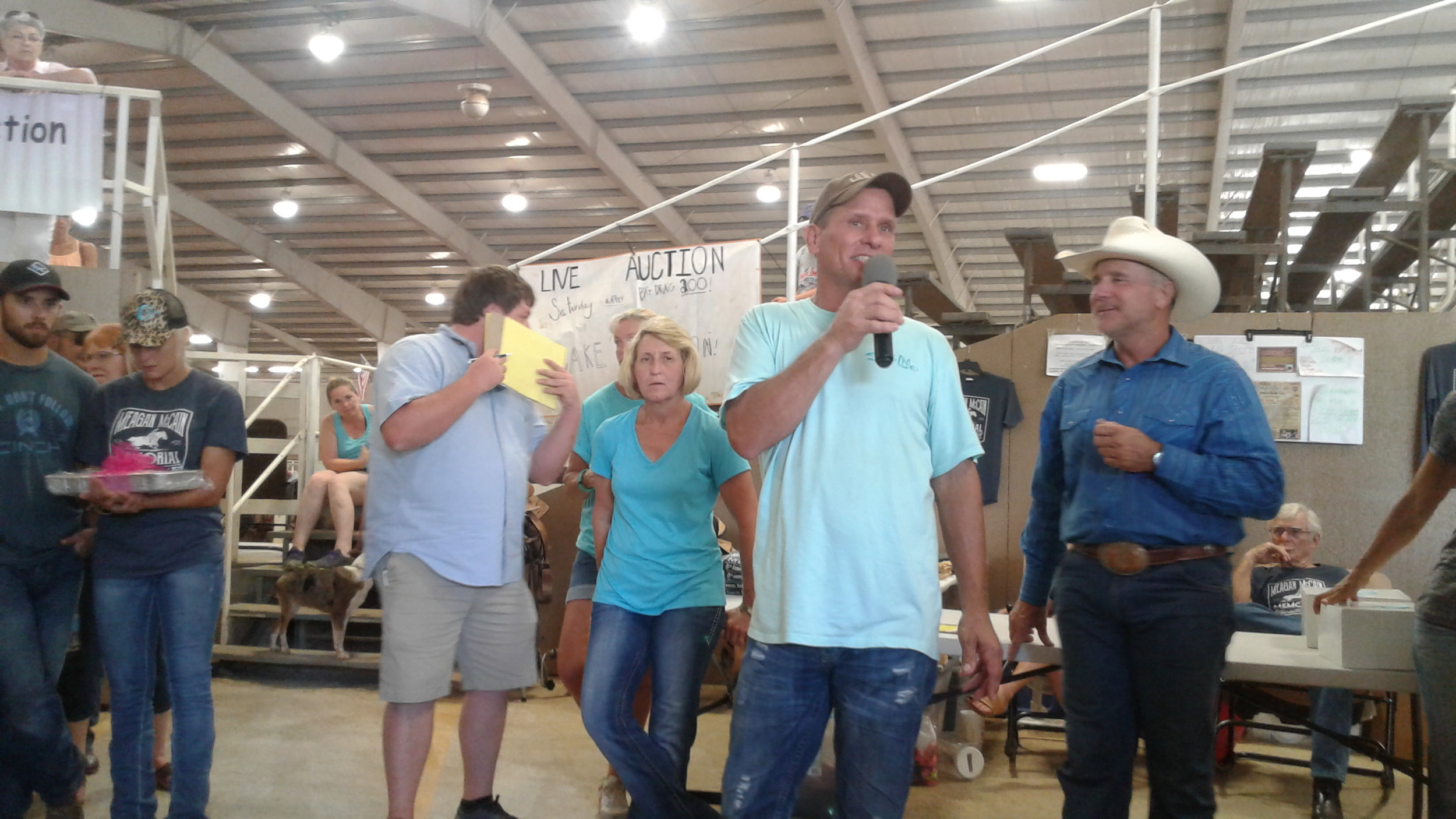 Brett Monroe served as our auctioneer.