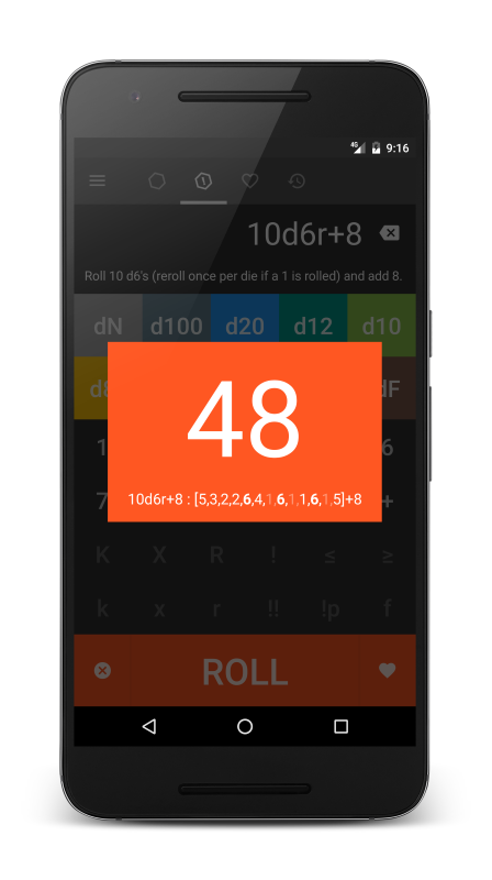 Dice roller / Compatible with #GoForItApp