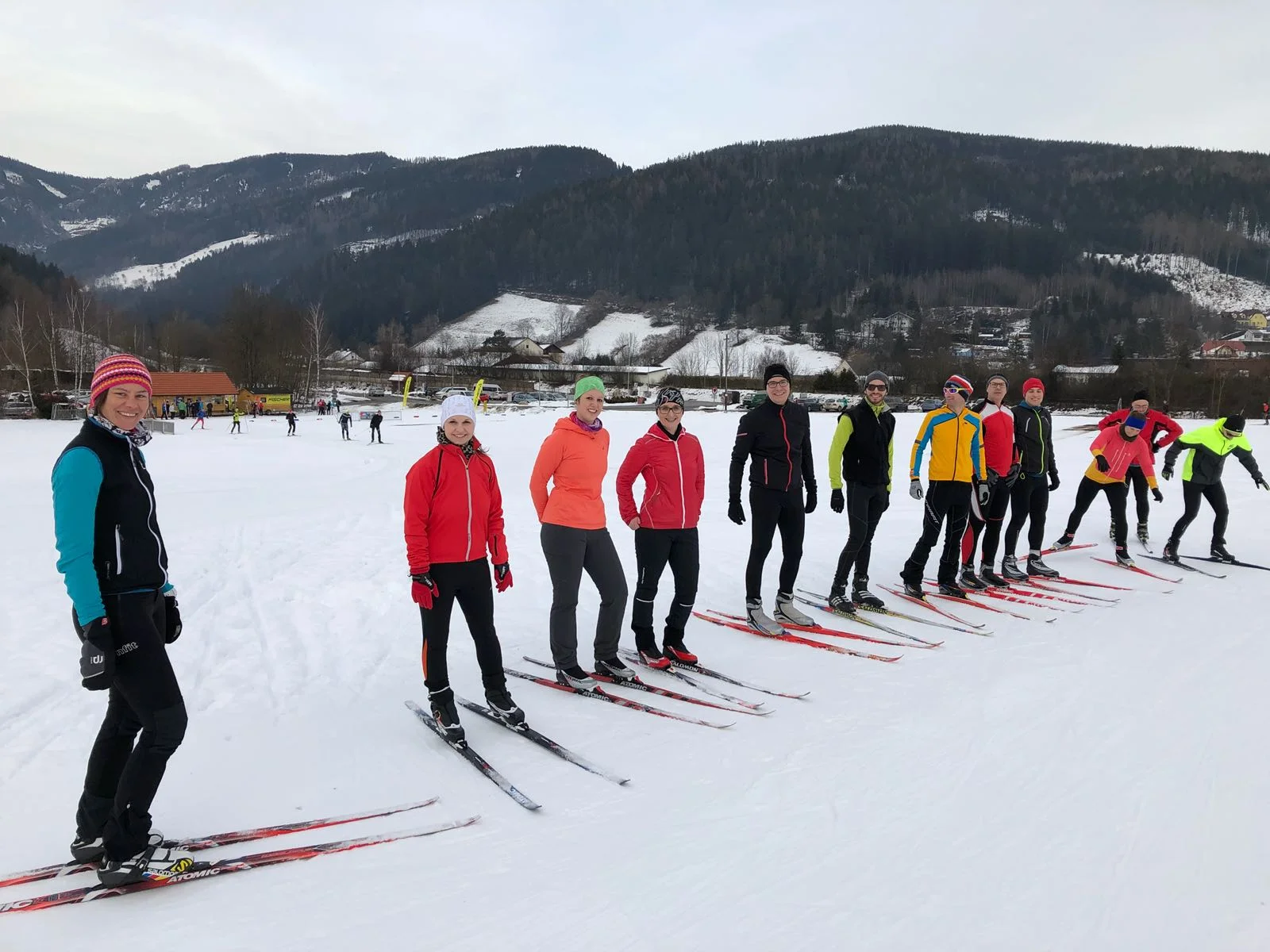 Februar 2018: Langlauftraining für die Mitarbeiter der RHI AG Leoben