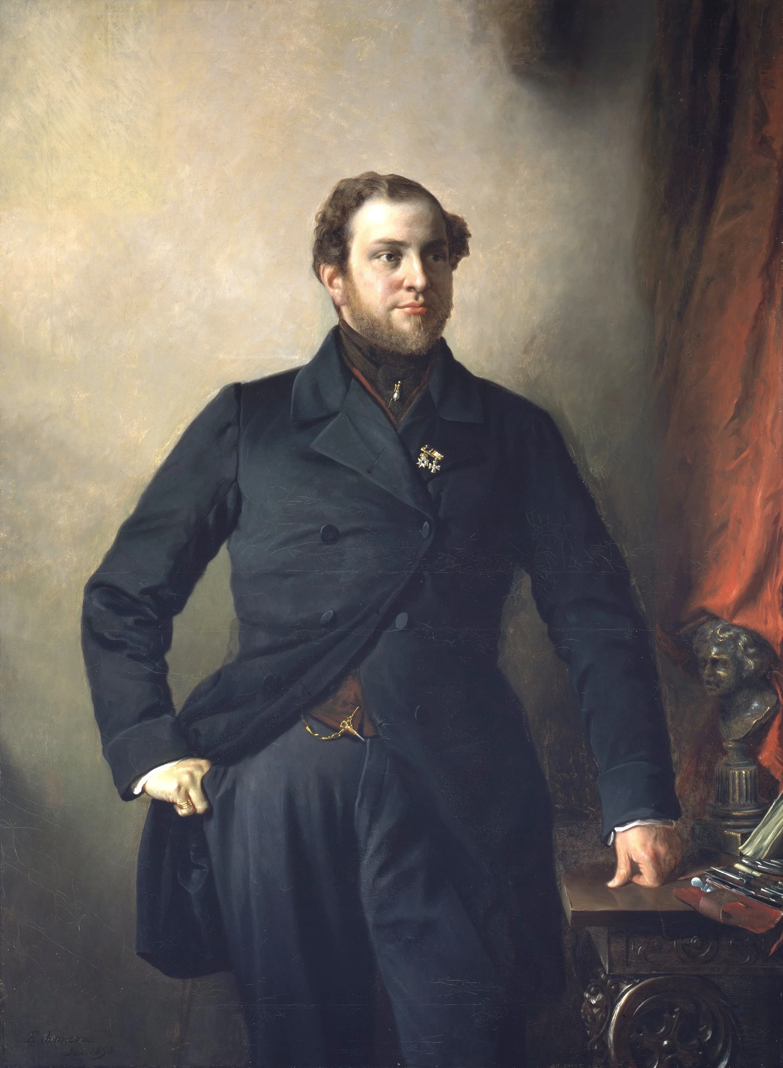 Eastman Johnson - Portrait of Dr. Wybrandus Hendricksz