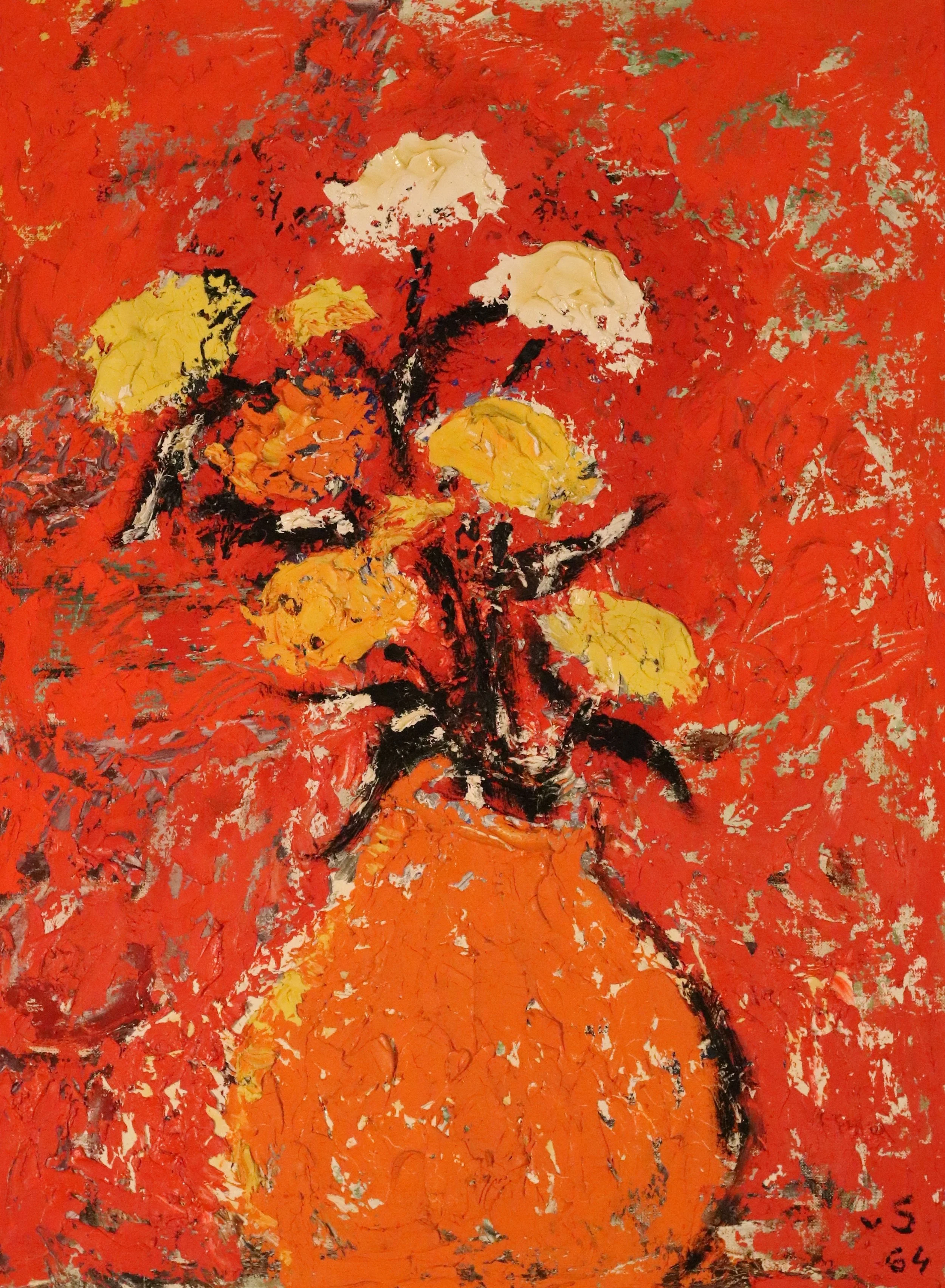 Josef von Sternberg - White, Yellow, and Orange Roses