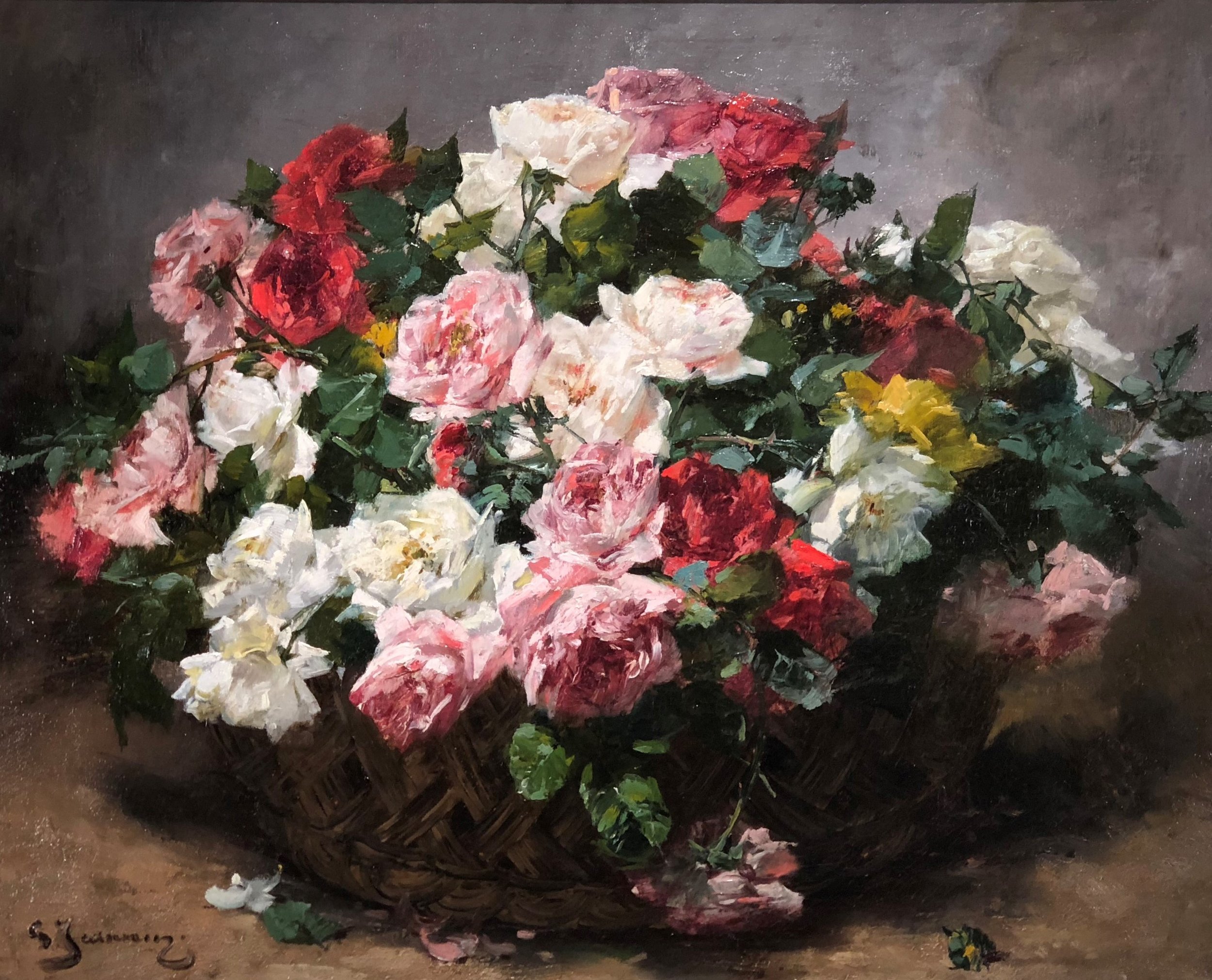 Georges Jeannin - Basket of Roses