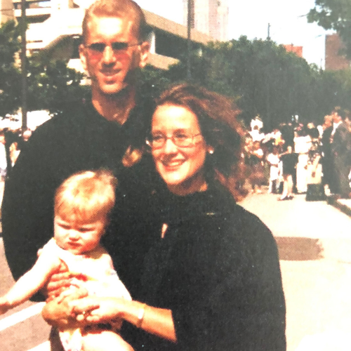 My graduation with Randy + Baby Alex.
