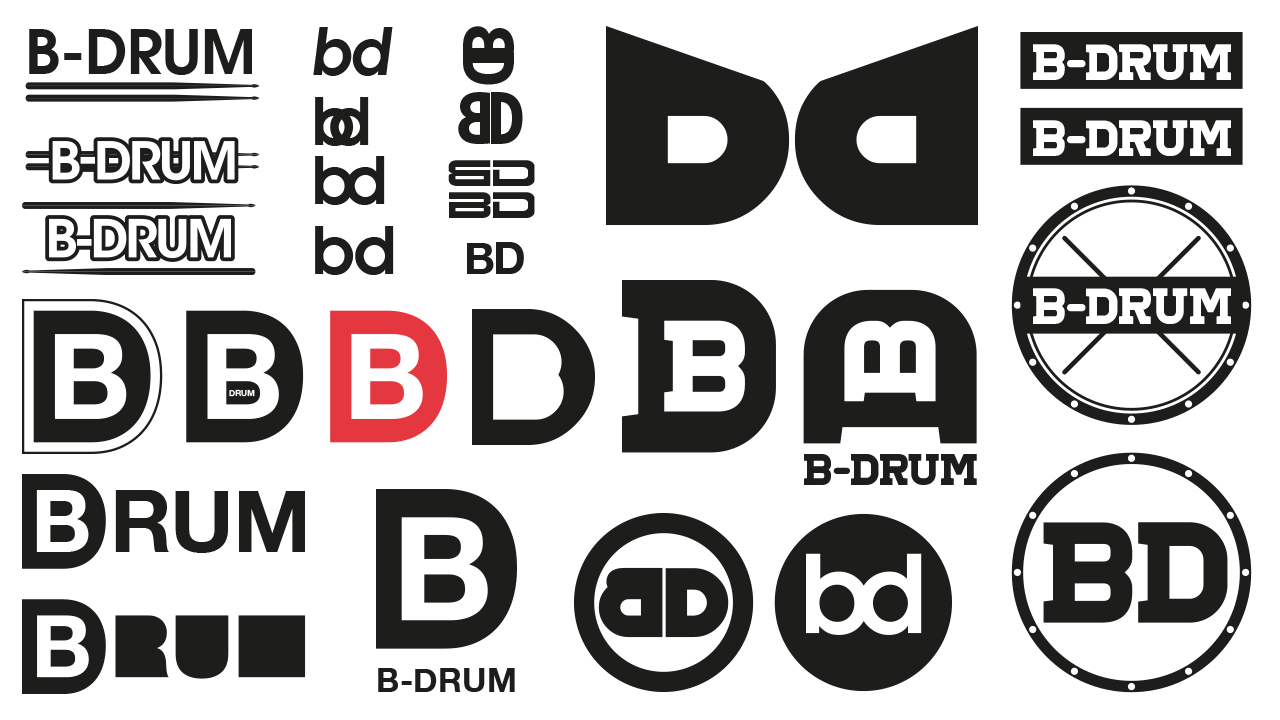 B_Drum Logo options