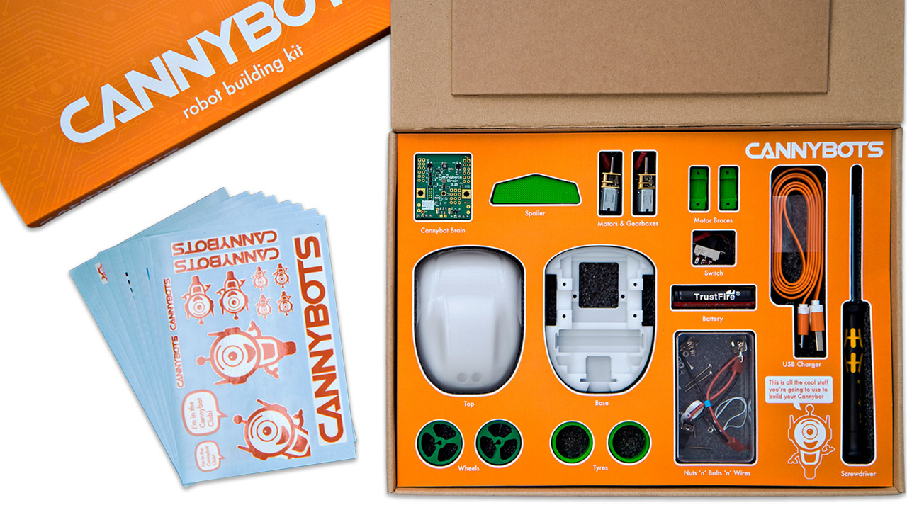 CannyBots Packaging Contents