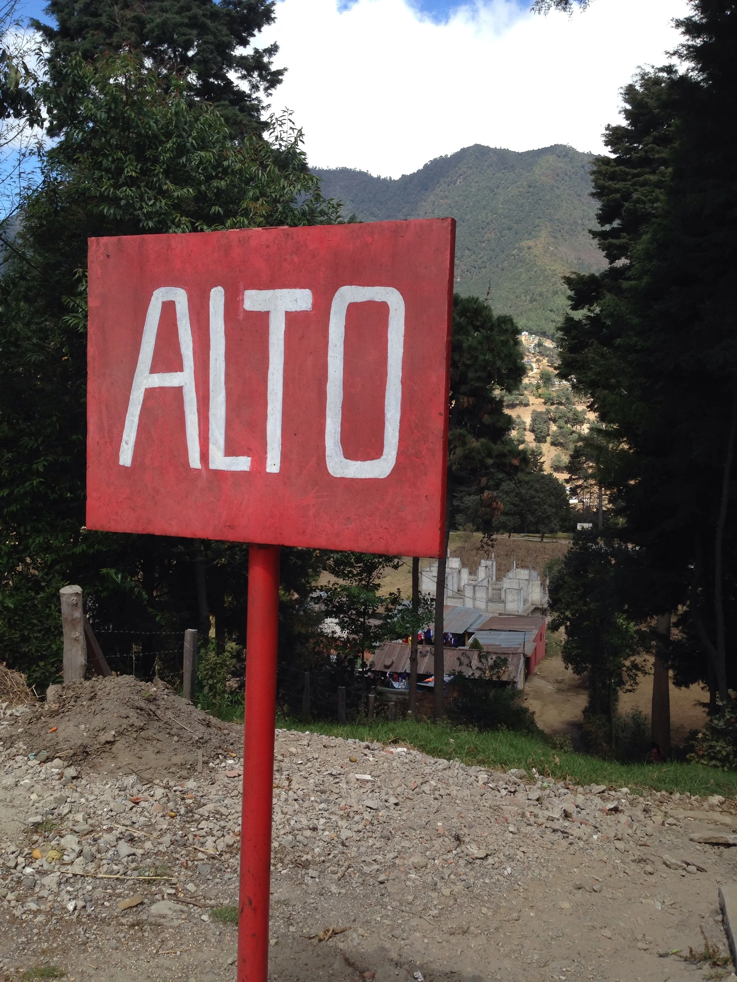 This is the end of the street where my AFOPADI friends live.