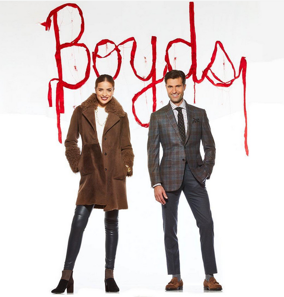 Silk Graffiti + Boyds Winter Holiday 2016 / Silk Graffiti for Boyds Philadelphia Holiday window display + ad campaign, dupioni silk + pins 2016