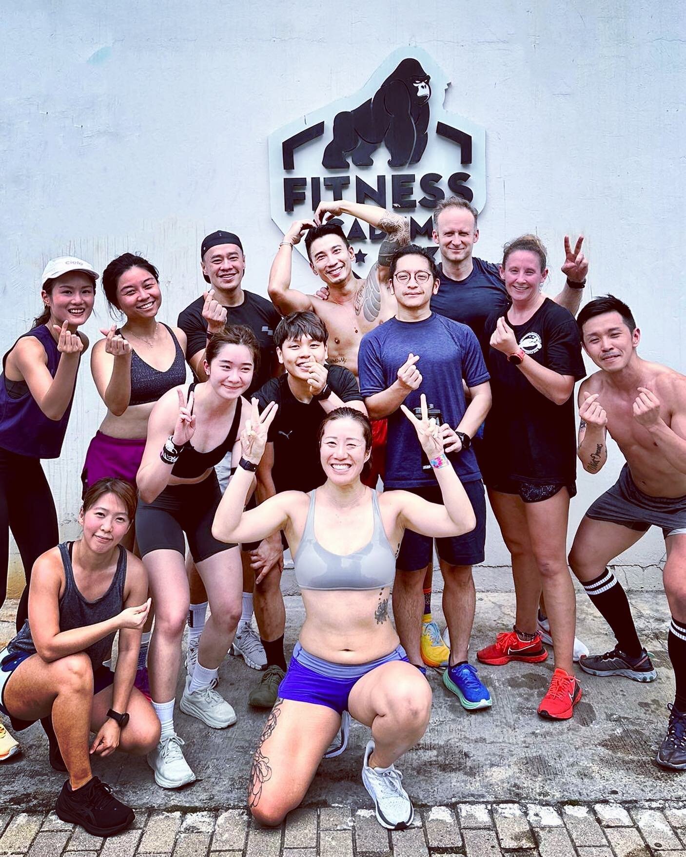 🔥1 day left for the @hyroxhk Competition!
 Our Fitness Academy HYROX Athletes 🏃🏻&zwj;♀️🏃&zwj;♂️ (not all seen in the photo📸) are geared up and ready to go!💪 ⠀⠀⠀⠀⠀⠀⠀⠀⠀ After 2 months of relentless effort and perseverance, we can't wait to cheer 