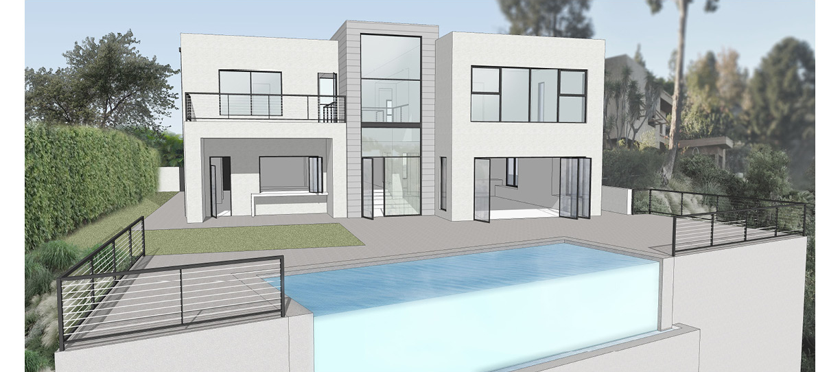 Rendering at the end of design development.
