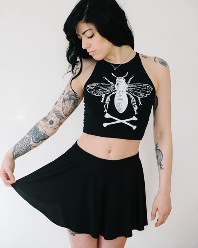 Bee crop tops restocked in small, medium and large! Great fit and perfect for layering. They do run small, the model is wearing a medium.  And there&rsquo;s more! 30% off a. Other apparel items (these crop tops excluded) through September 5th with co