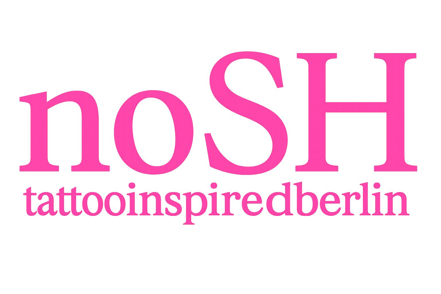 noSHBerlin logo representing the Berlin clothing project inspired by tattoo culture, drawing, embroidery, and limited editions.