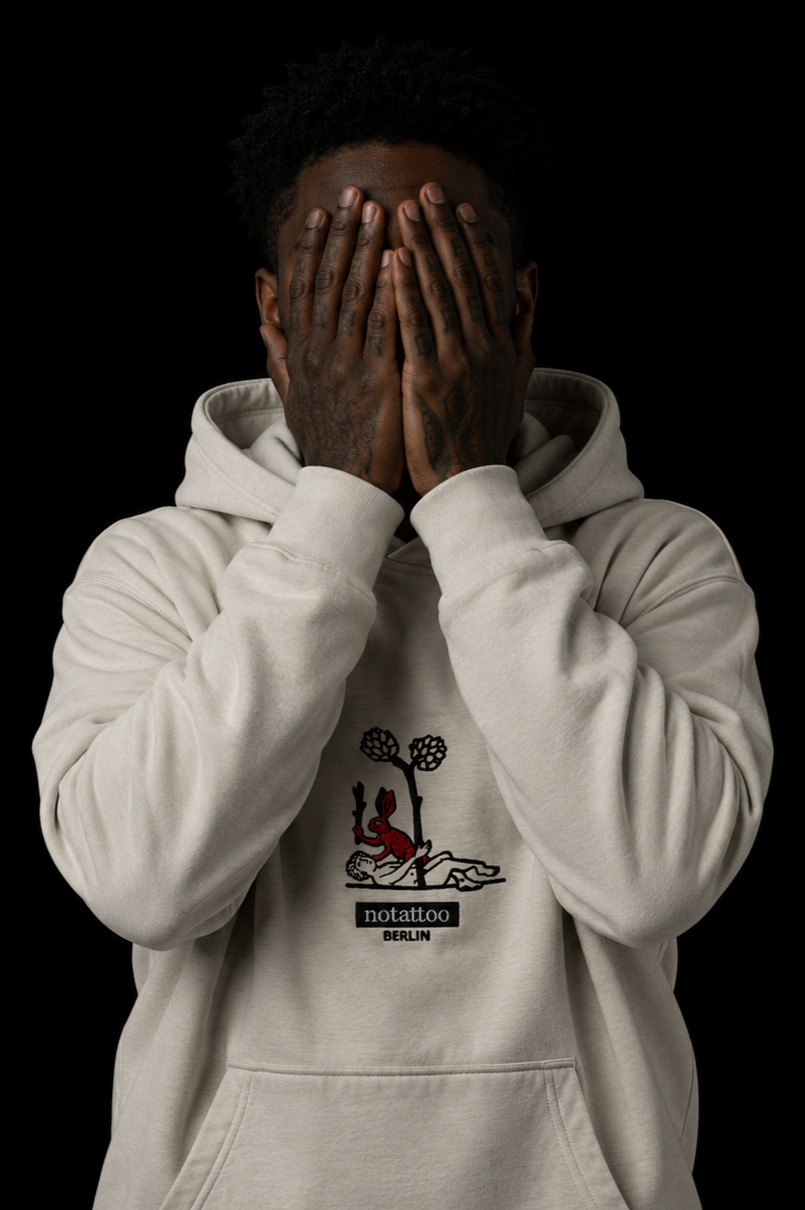 Medieval Killer Rabbit Hoodie — Basic Grey — Limited Edition