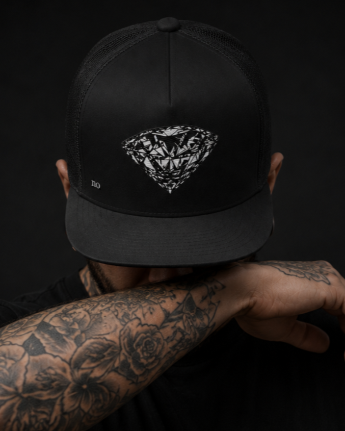Diamond Trucker Cap — Black- Limited edition 1/10