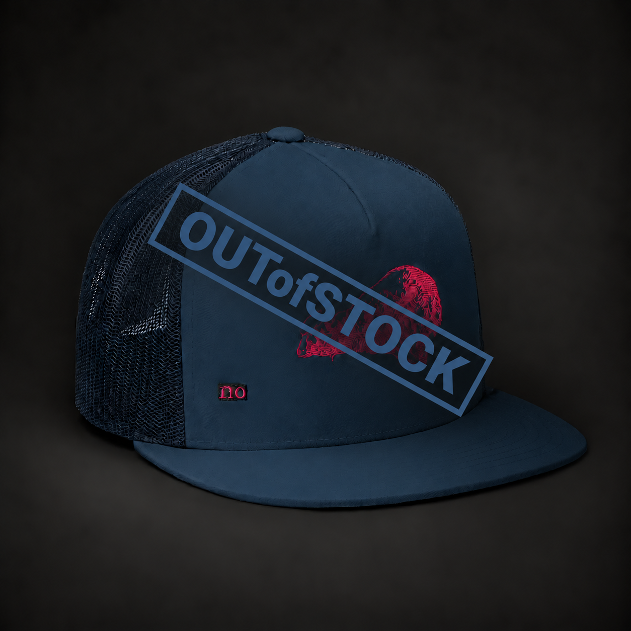 Agnus Dei Trucker Cap — Navy Blue - one-of-one piece. 1/1  Embroidered