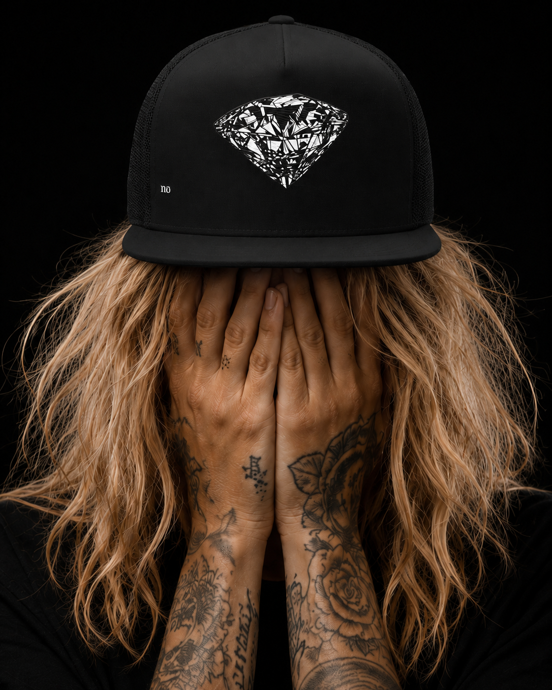 Diamond Trucker Cap — Black- Limited edition 1/10