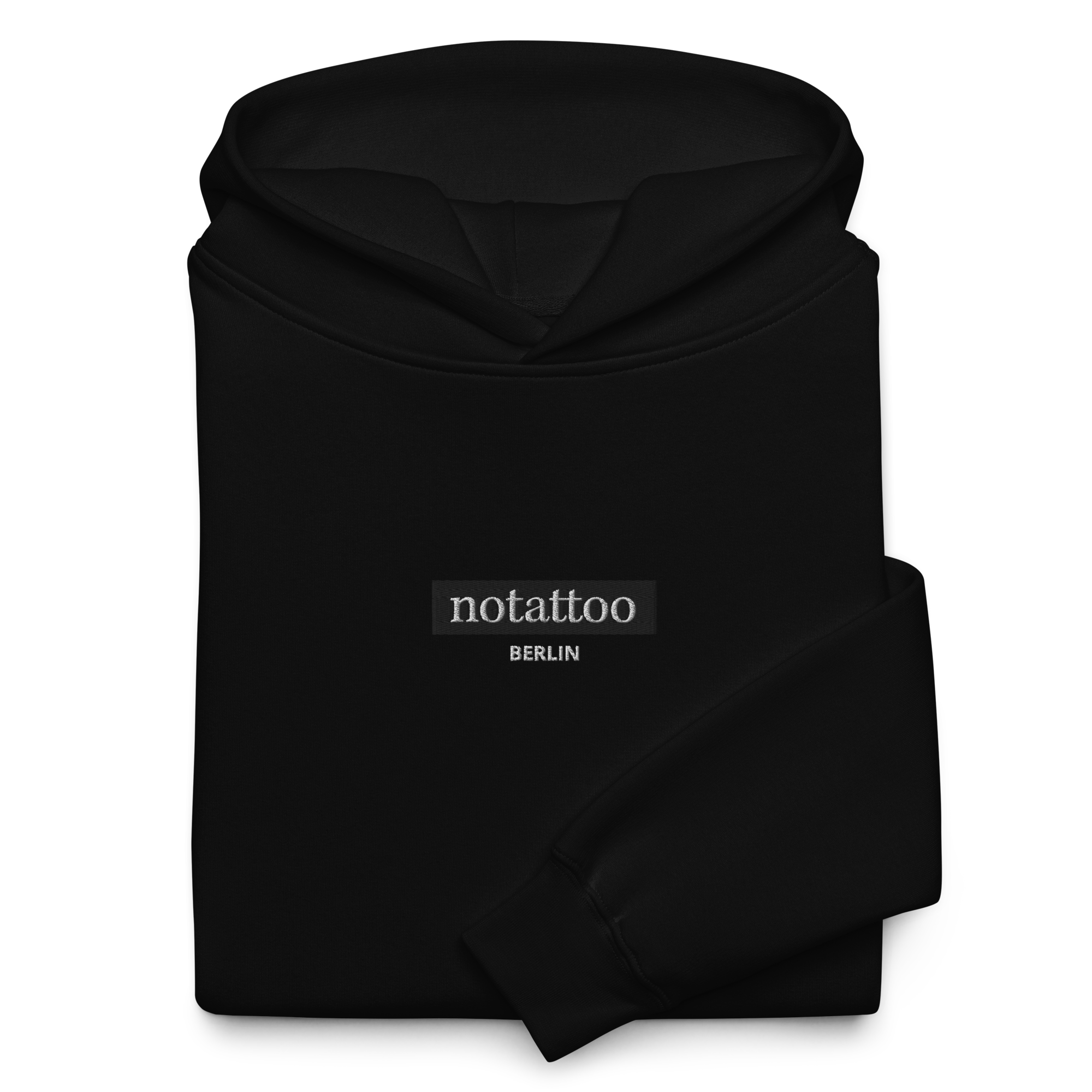 NOtattooBerlin- Classic Black Hoodie