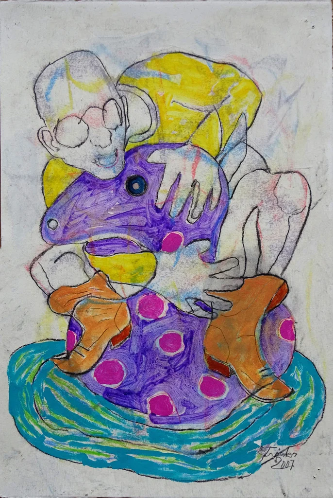 ManInOrangeBootsWithPurpleFloaty_22.25x15_1024x1024.jpg