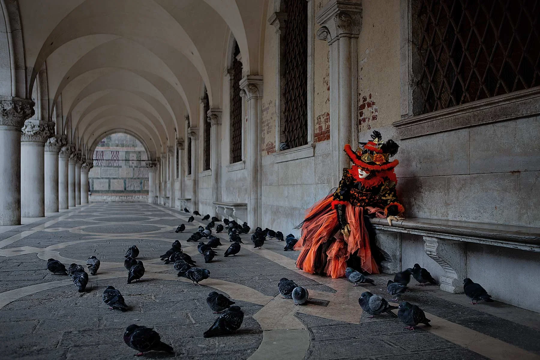 WOMAN IN A RED DRESS