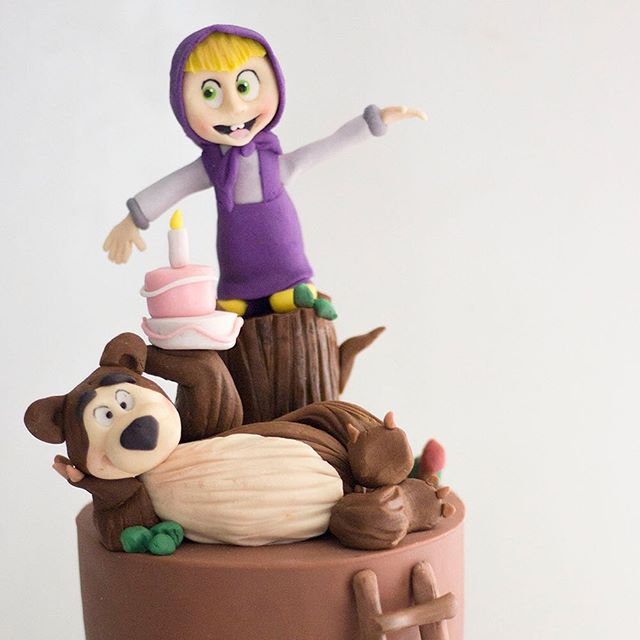 Masha and the bear. 🐻 #cake #montequilla #mashaandthebear #happybirthday