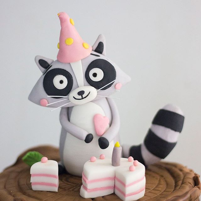 Happy Birthday Little racoon #happybirthday #cake #pastel #pasteles #racoon #racooncake #girlfriend #montequilla