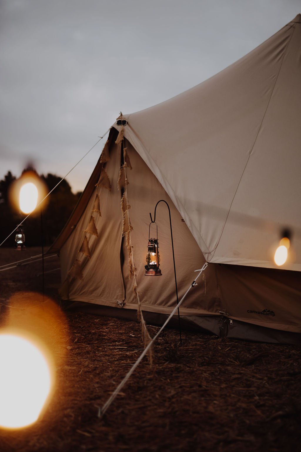 luxury glamping nightfall