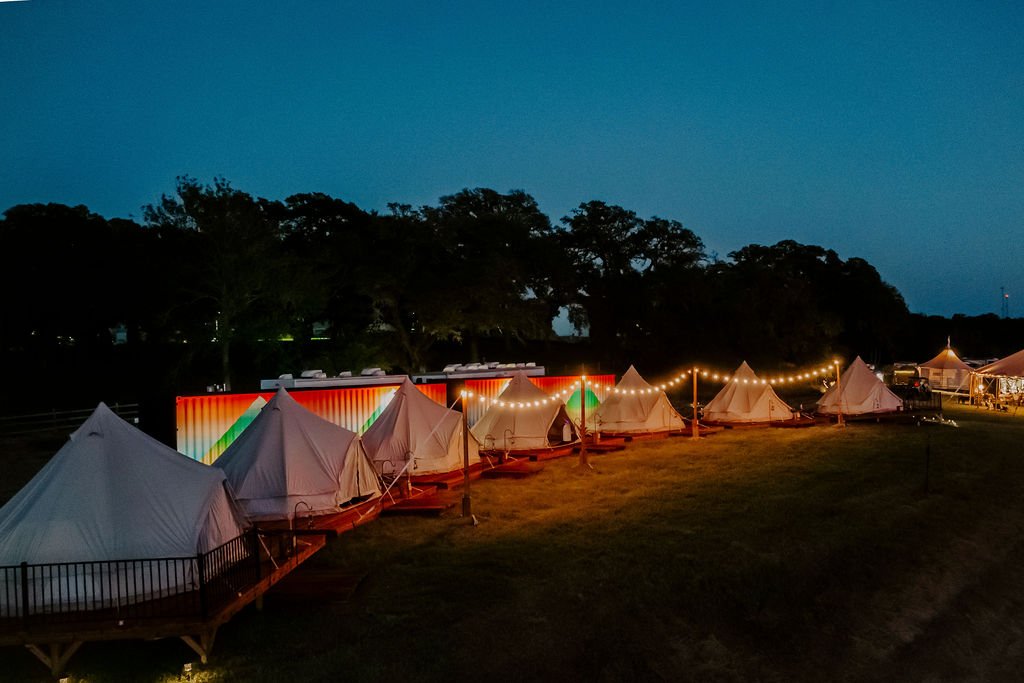 luxury glamping event