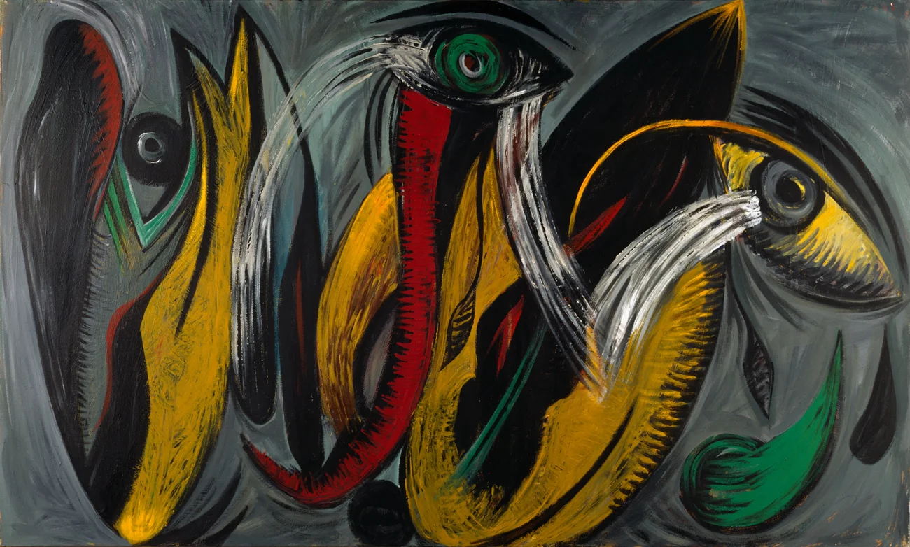 DOUBLE PORTRAİTS 1, 1994 ACRYLIC ON CANVAS 79X47 INCHES