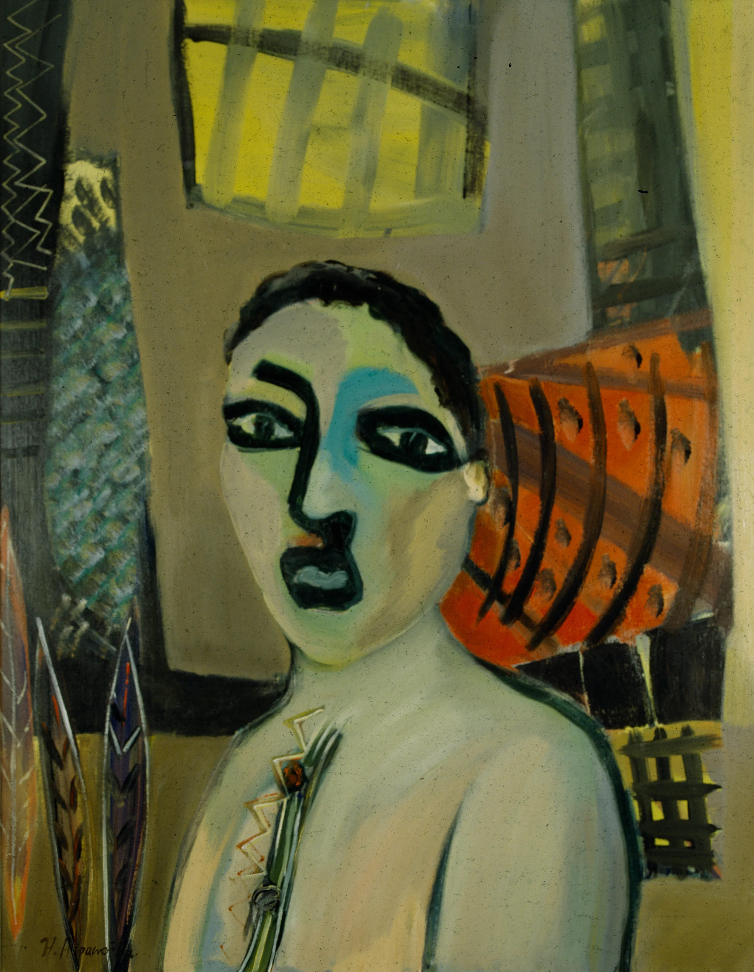 HURTİNG 1985, ACRYLIC ON CANVAS 40X47 INCHES