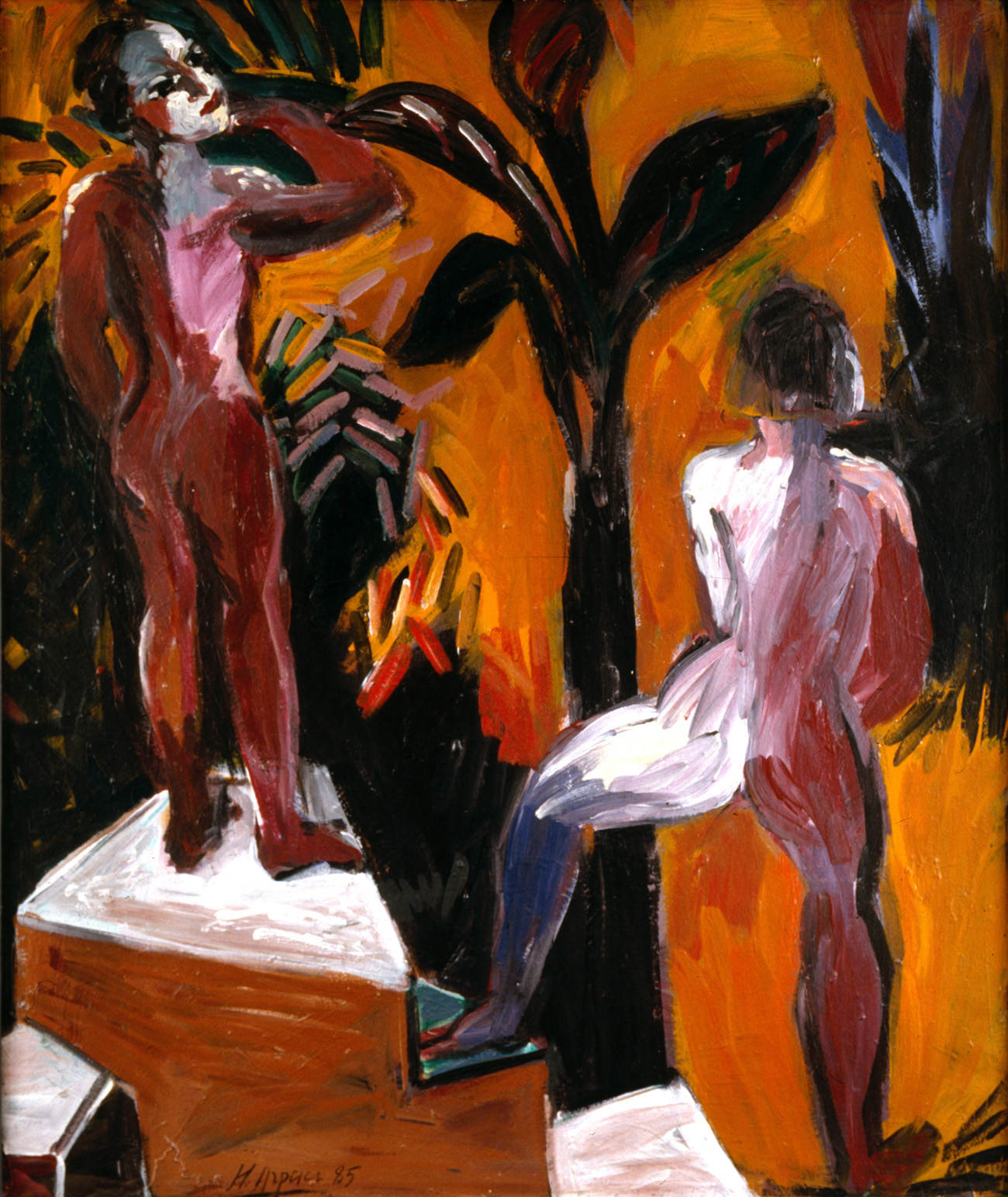 SUMMER DREAMS 1, 1986, ACRYLIC ON CANVAS 40X47 INCHES