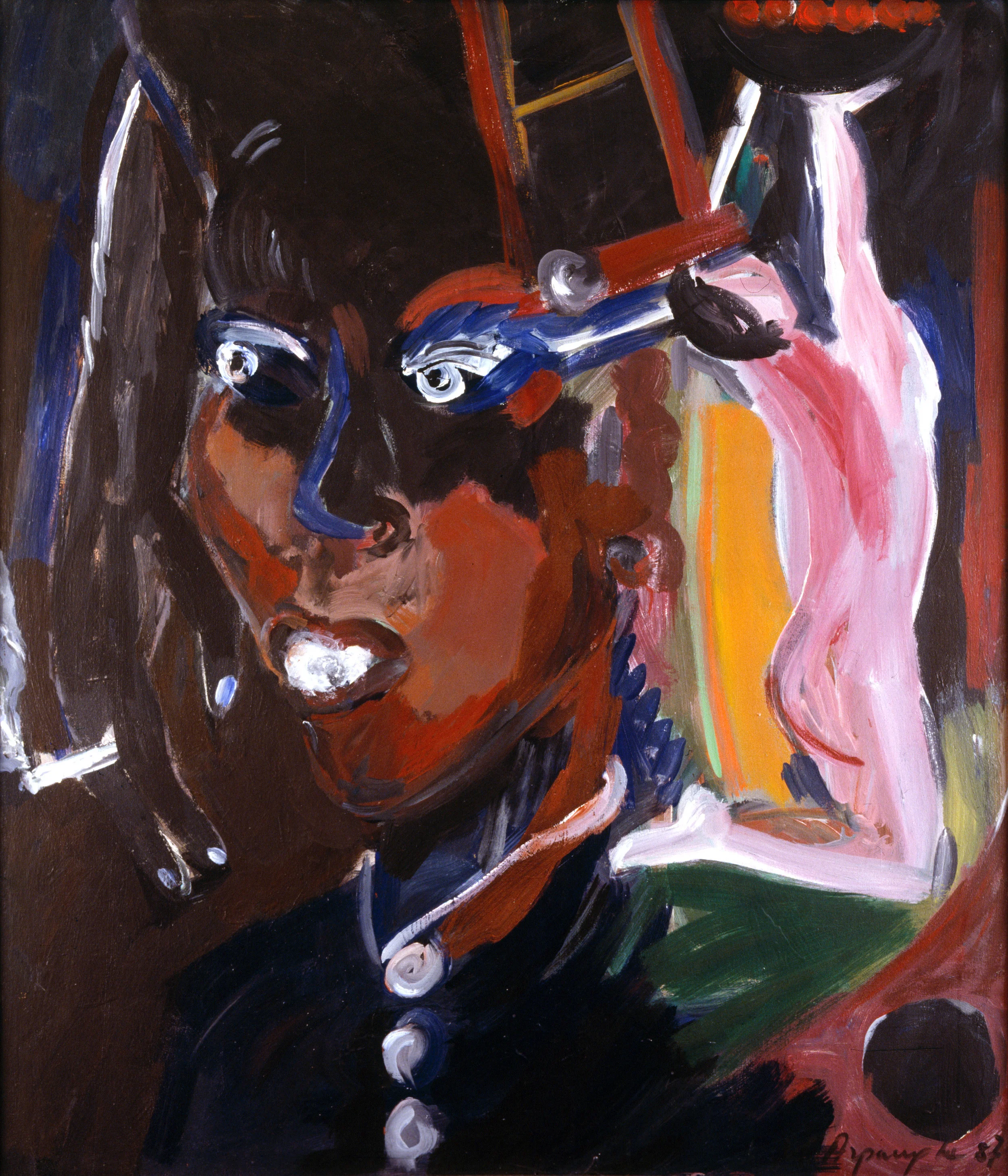 ME AND ME 3, 1998, ACRYLIC ON CANVAS 50X57 INCHES