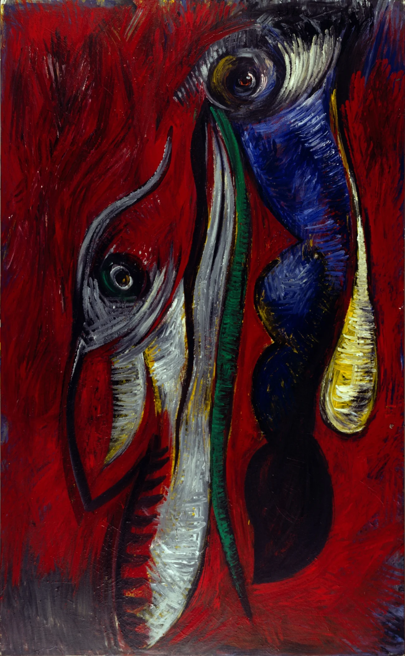 GAZE 5, 1994 ACRYLIC ON CANVAS 79X47 INCHES