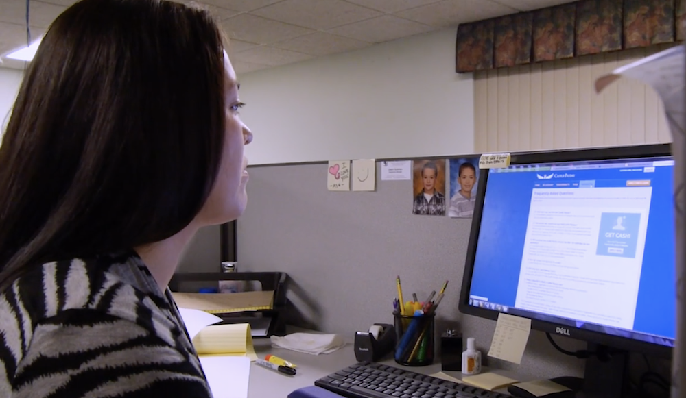 The Lac Vieux Desert Band of Lake Superior Chippewa Indians was featured in An Unlikely Solution, a film about the online lending industry in Indian Country. Still image from An Unlikely Solution as posted on Indianz.com.