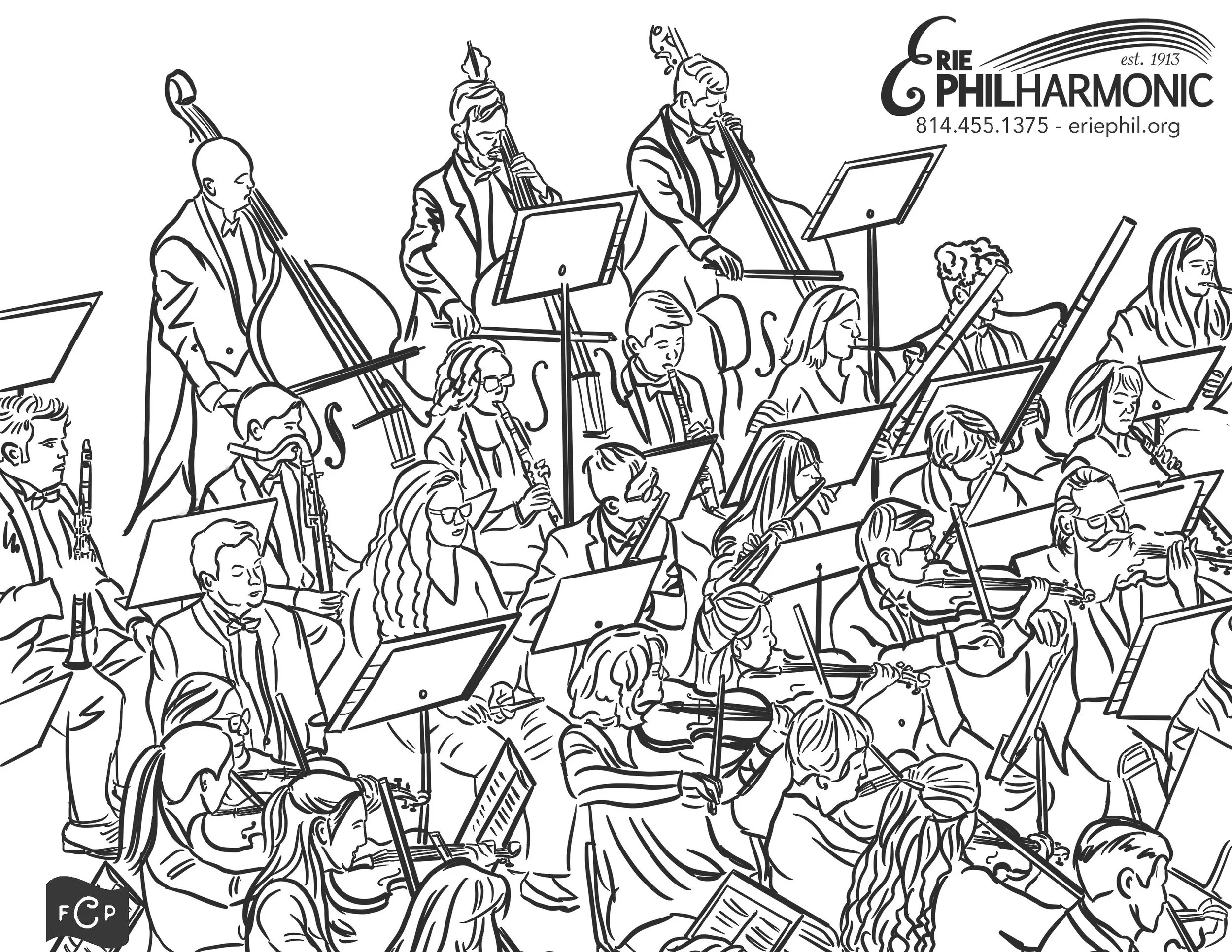 Orchestra Coloring Page