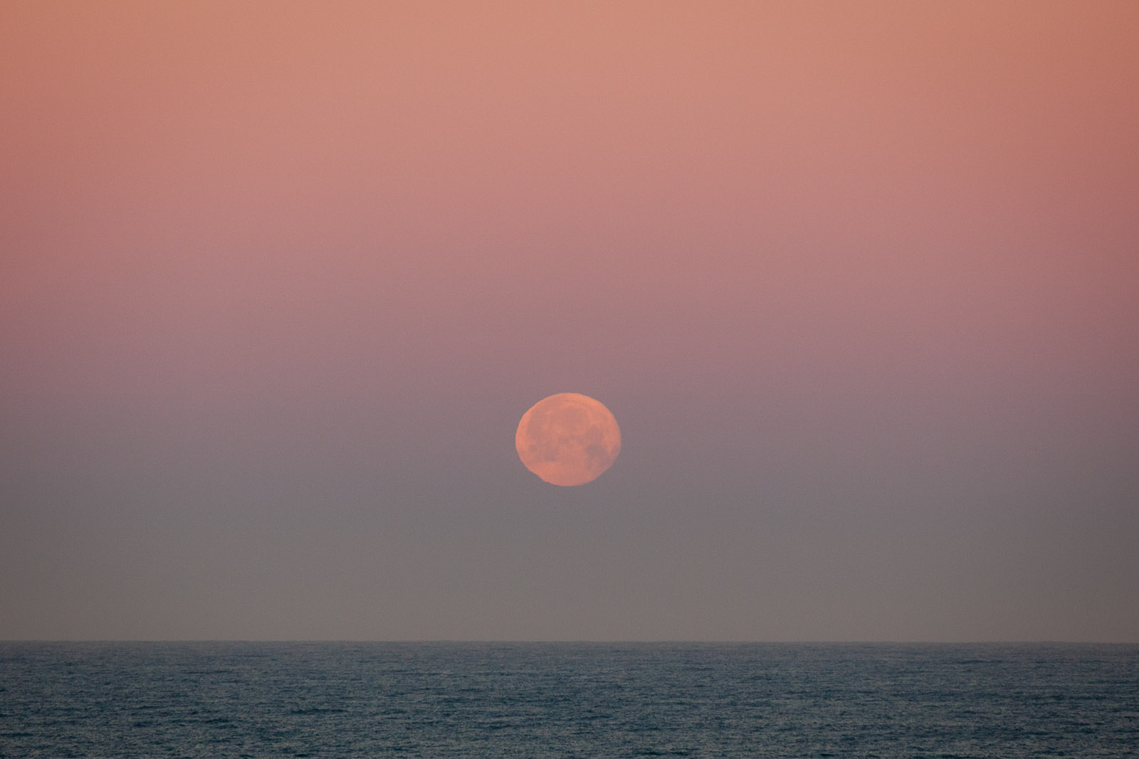 Moonset, Montara, California