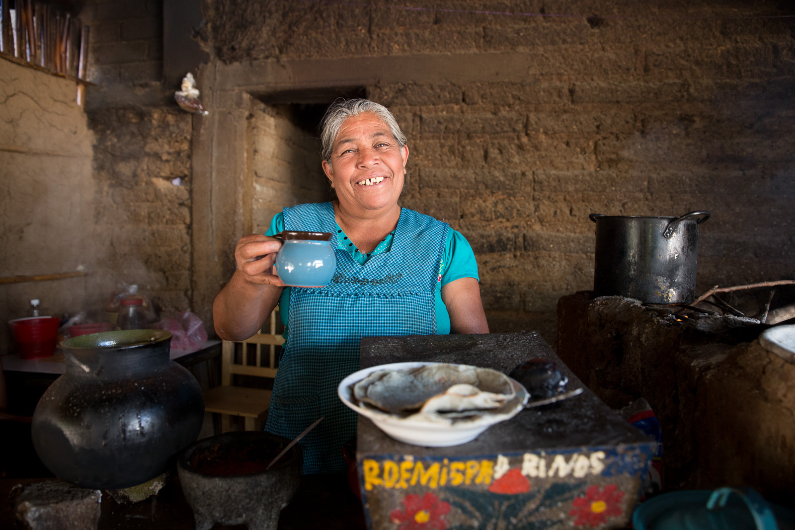 Hot Chocolate, Comida Campirana, Hierve el Agua, Oaxaca, Mexico