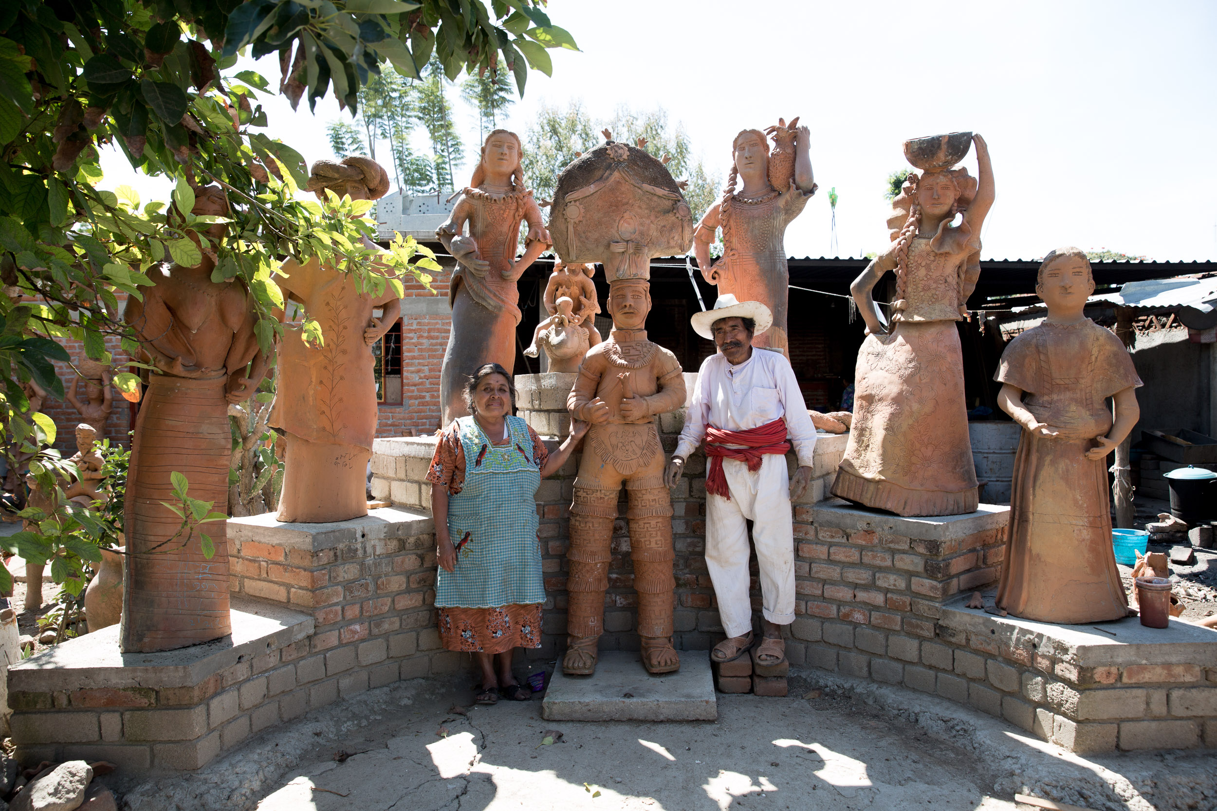 Teresita Mendoza Reyna Sánchez and her husband the Artist José García Antonio, Oaxaca, Mexico