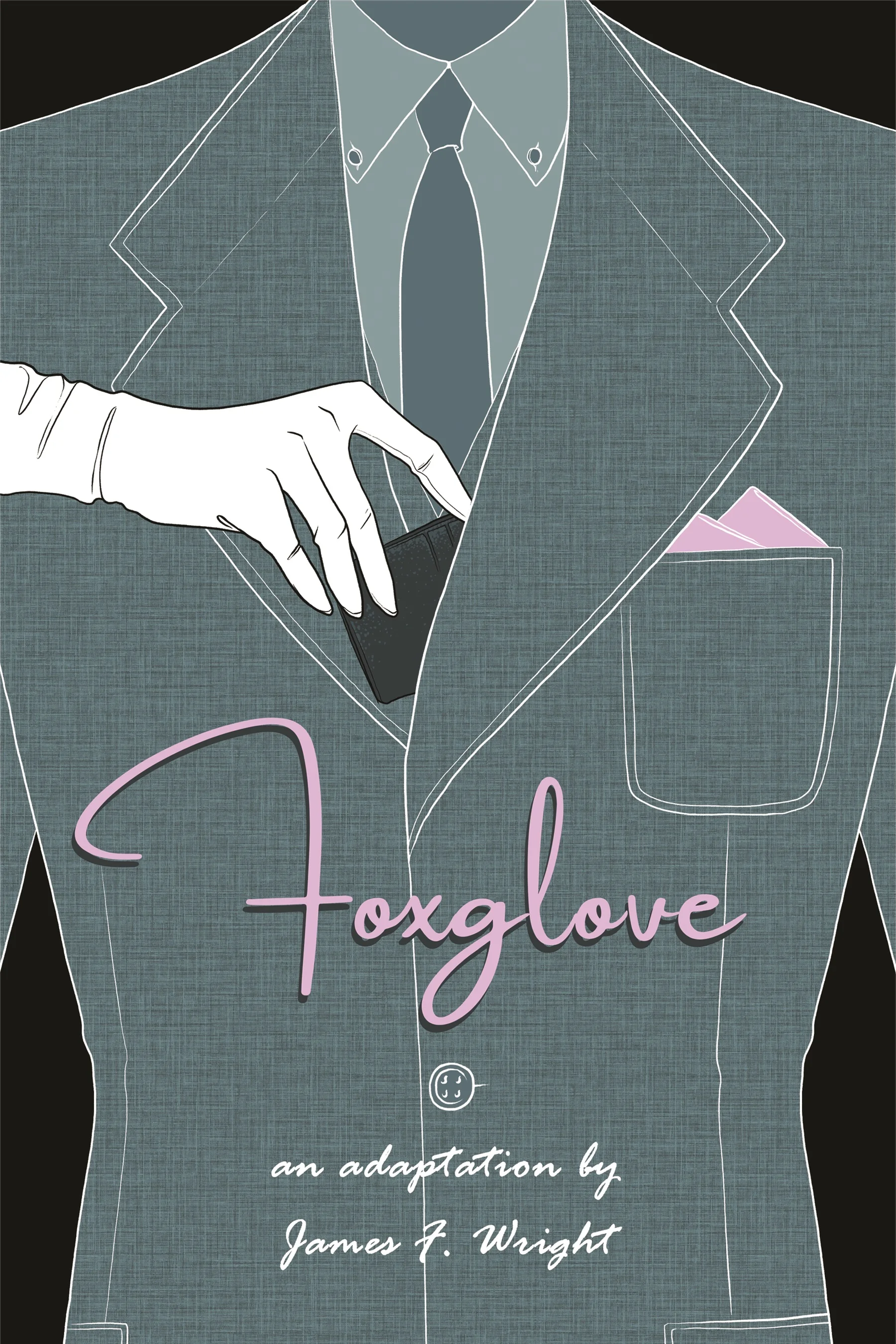 FOXGLOVE November 2018 A zine adaptation of an out-of-print memoir I found at a Goodwill in 2017 about a mid-20th-century seamstress who moonlighted as a pickpocket, stealing from the very suits she designed in her day job. Concept: James F. Wright Cover Art: Josh Eckert