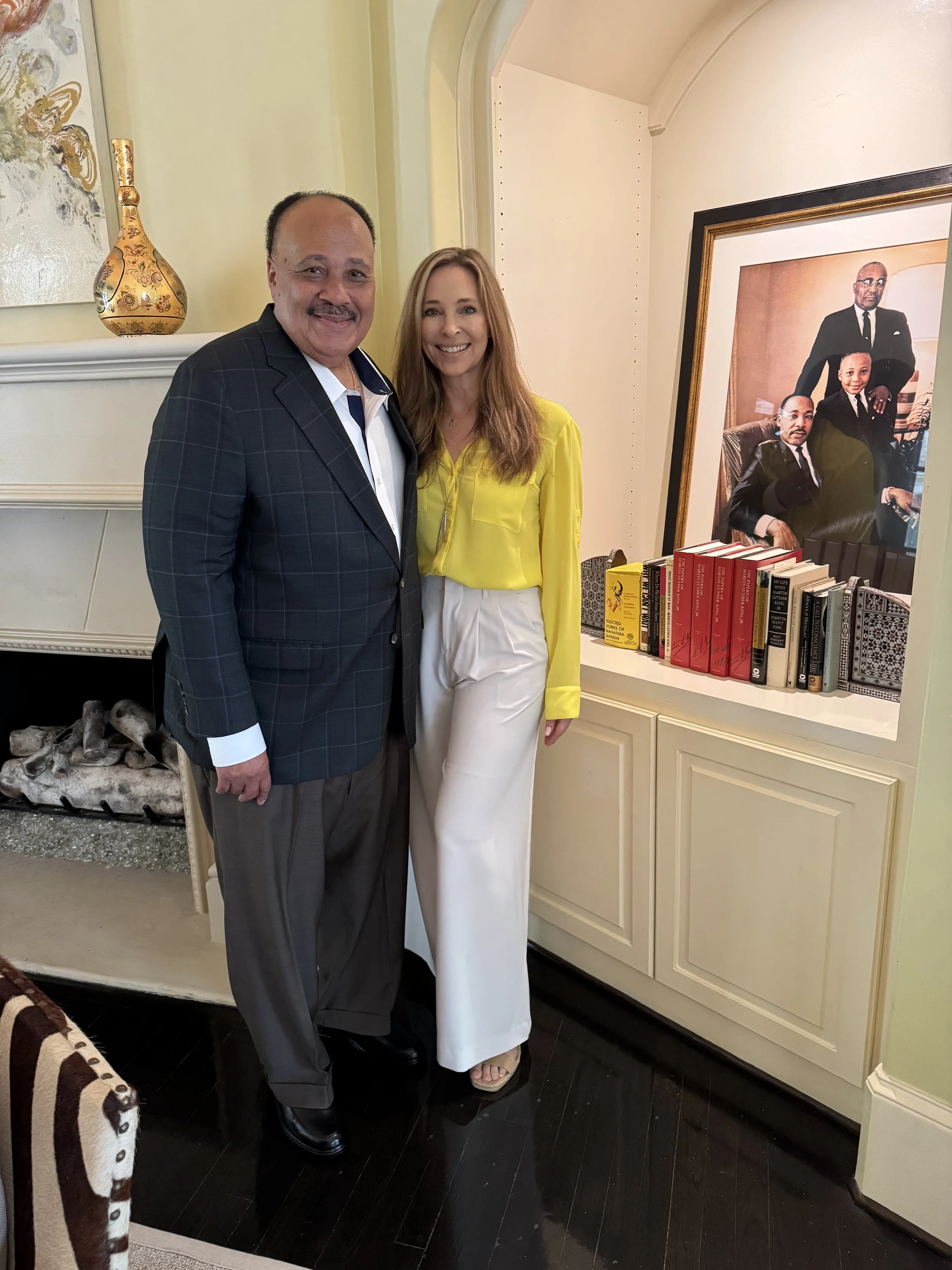 Julie Moret with Martin Luther King III