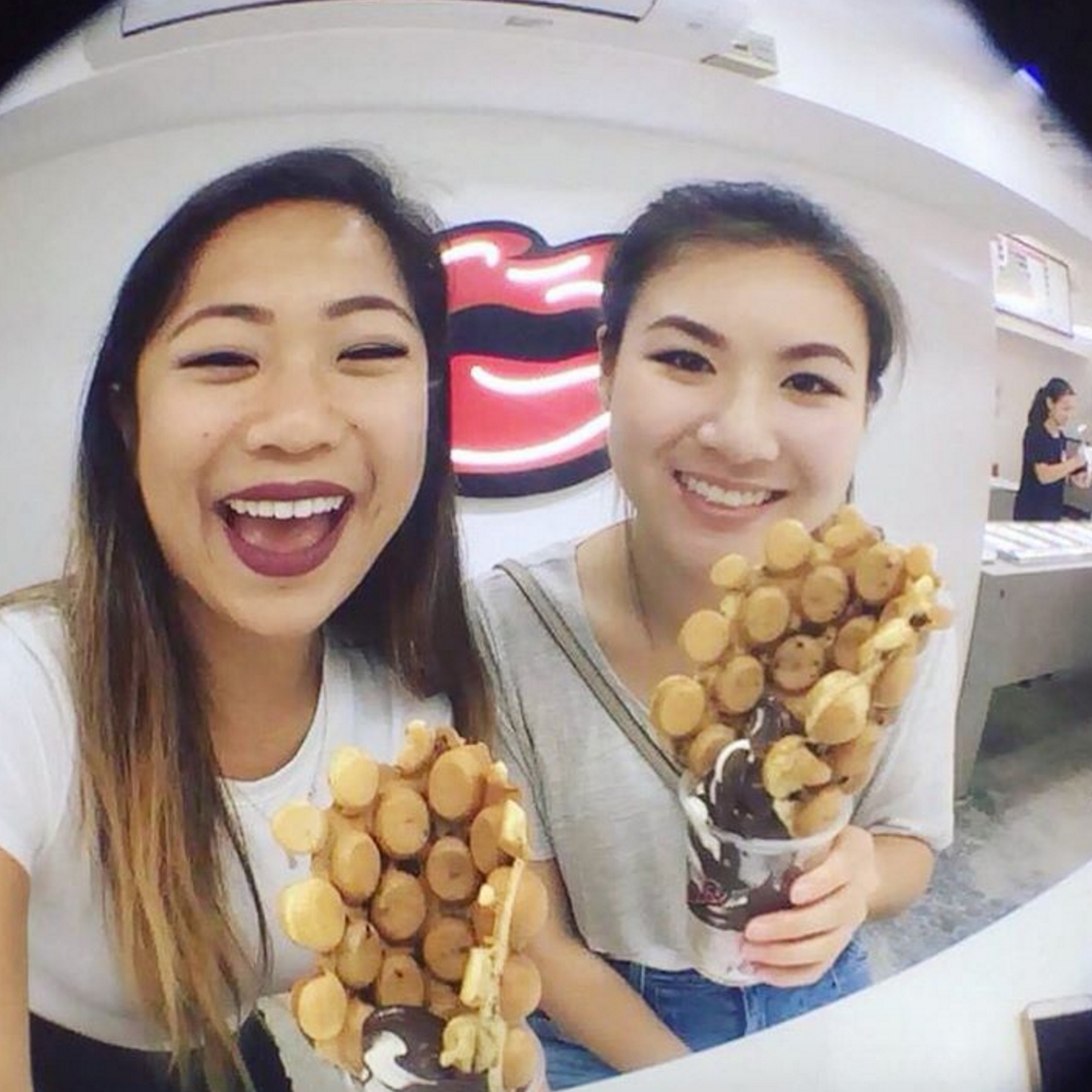 Sisters in Hong Kong
