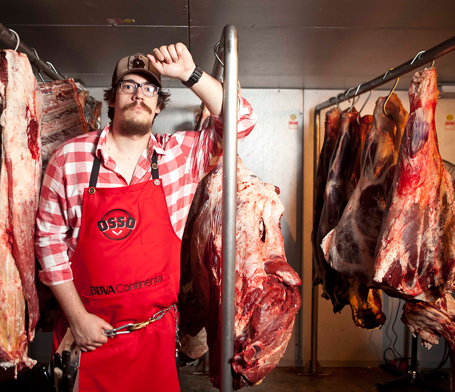 A Butcher Shop for the Least Meat eating country in Latin America.