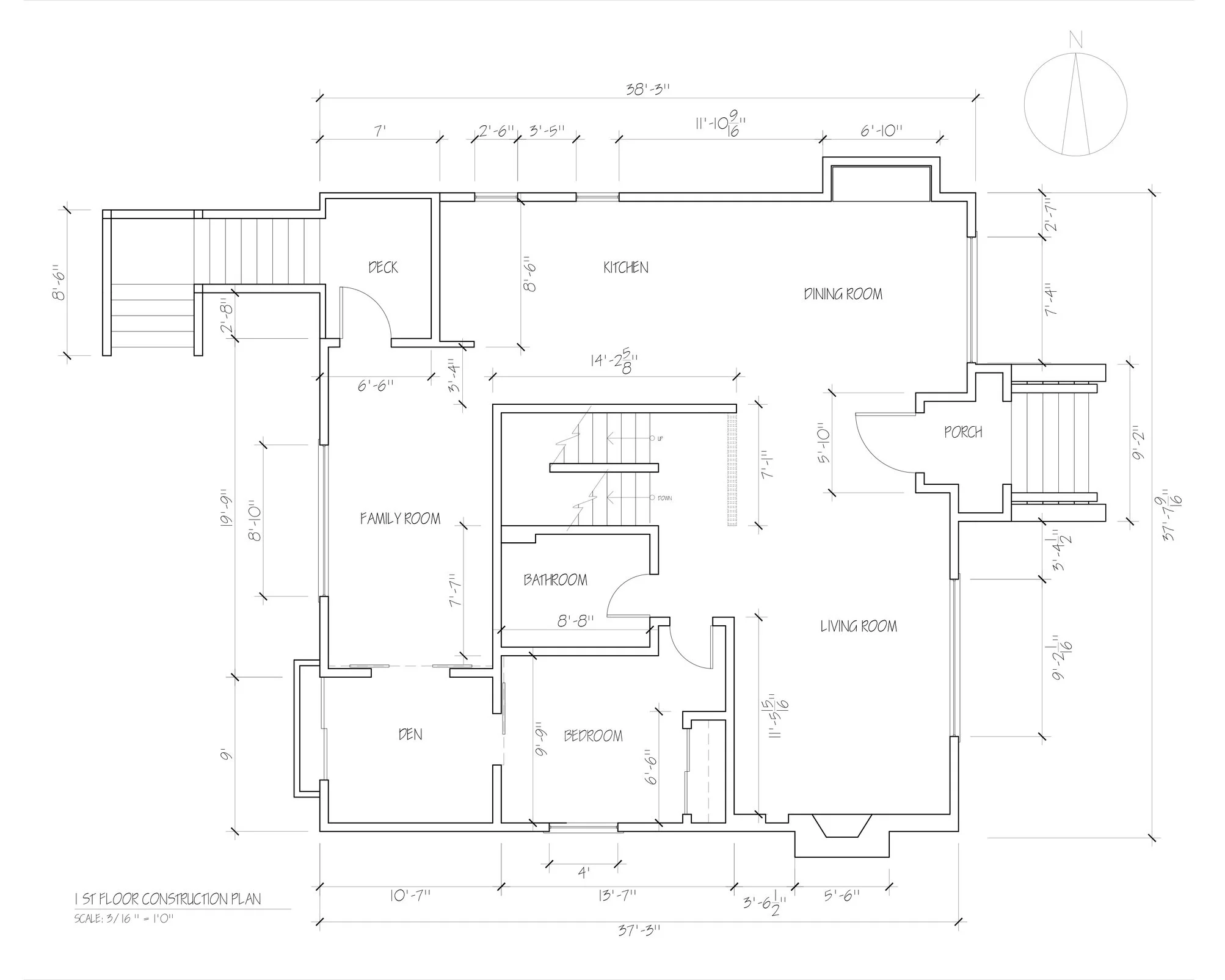 1st Floor Construction Plan