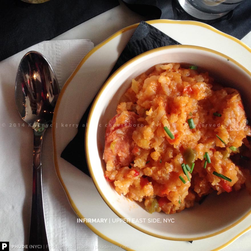 JAMBALAYA RISOTTO | Pork Andouille Sausage, Organic Free-Range Chicken | INFIRMARY | Upper East Side, NYC