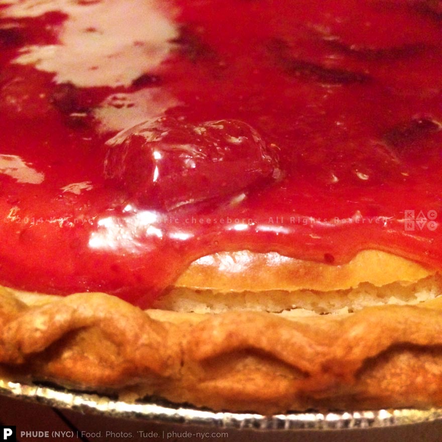 PB&J CHEESECAKE PIE | Peanut Butter Cheesecake, Ginger Strawberry-Plum Jam Sauce, Flaky Buttery Crust