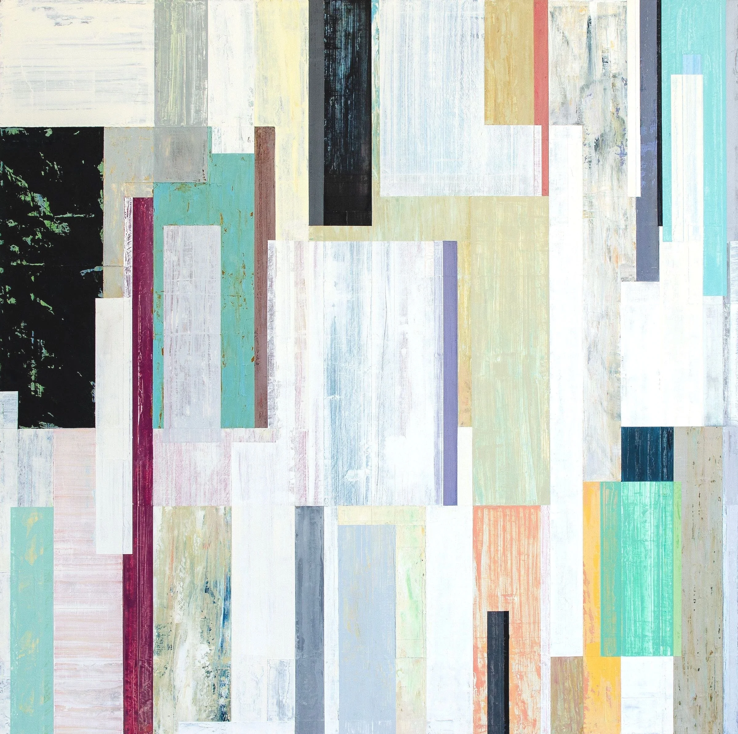 "Palimpsest" - oil on canvas 48" x 48"