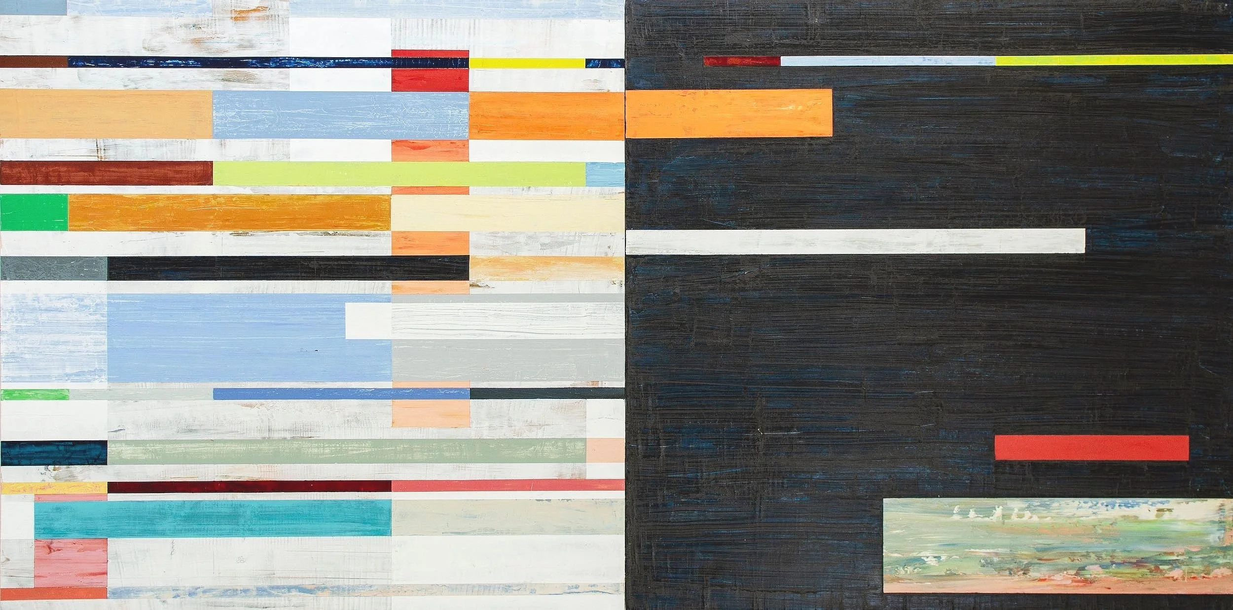 "Dream Sequence" - Oil/acrylic on panel, 24" x 48"