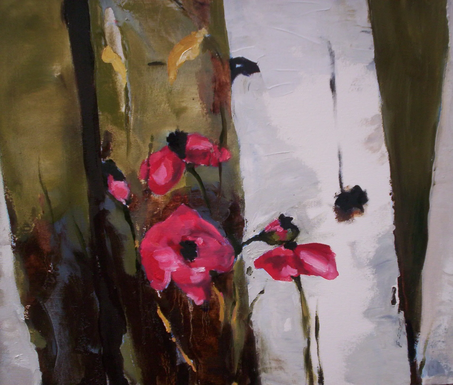 Birch with Poppies_detail.jpg