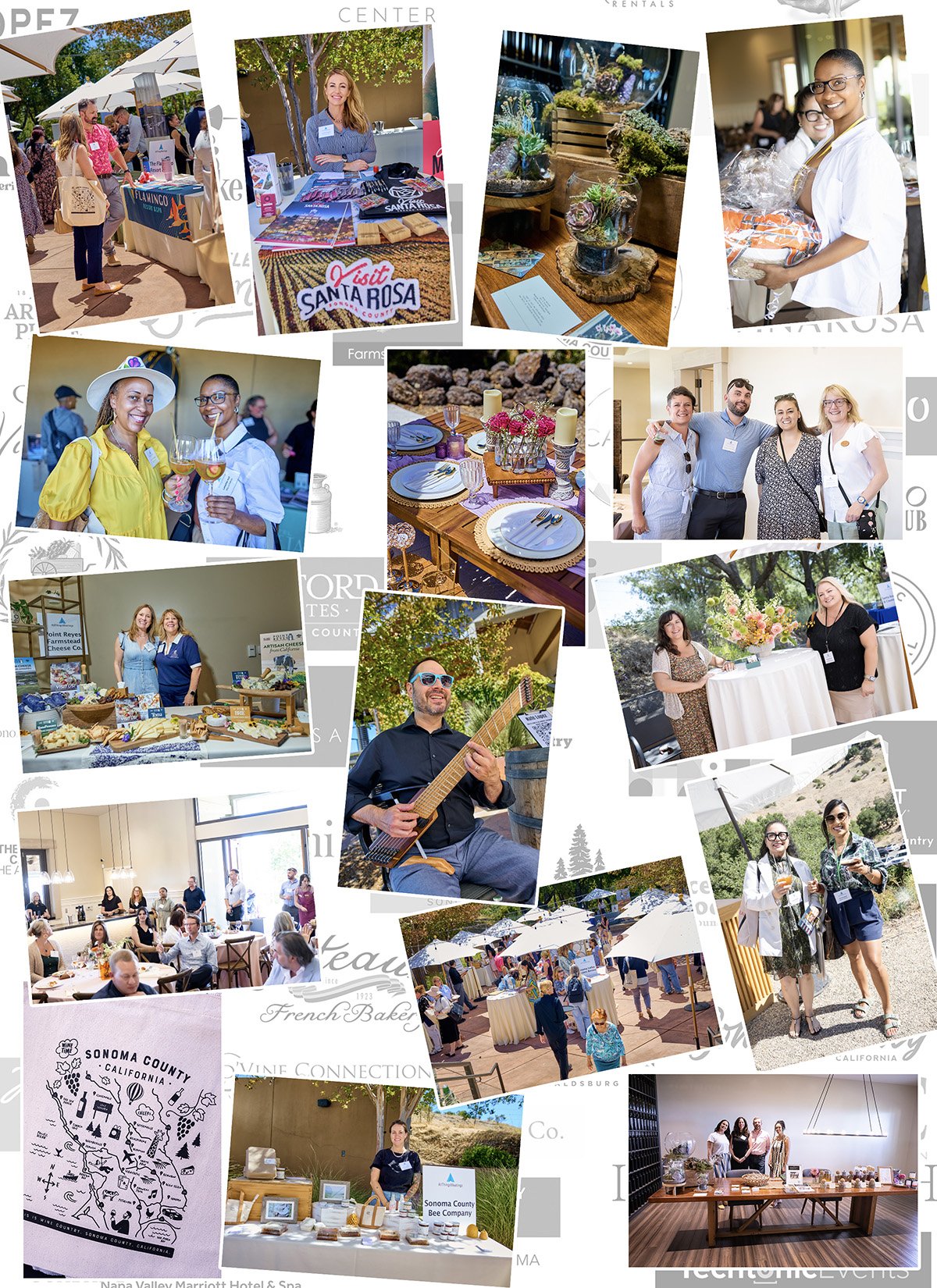 All Things Meetings - Wine Country Reception and Trade Show at Paradise Ridge Winery